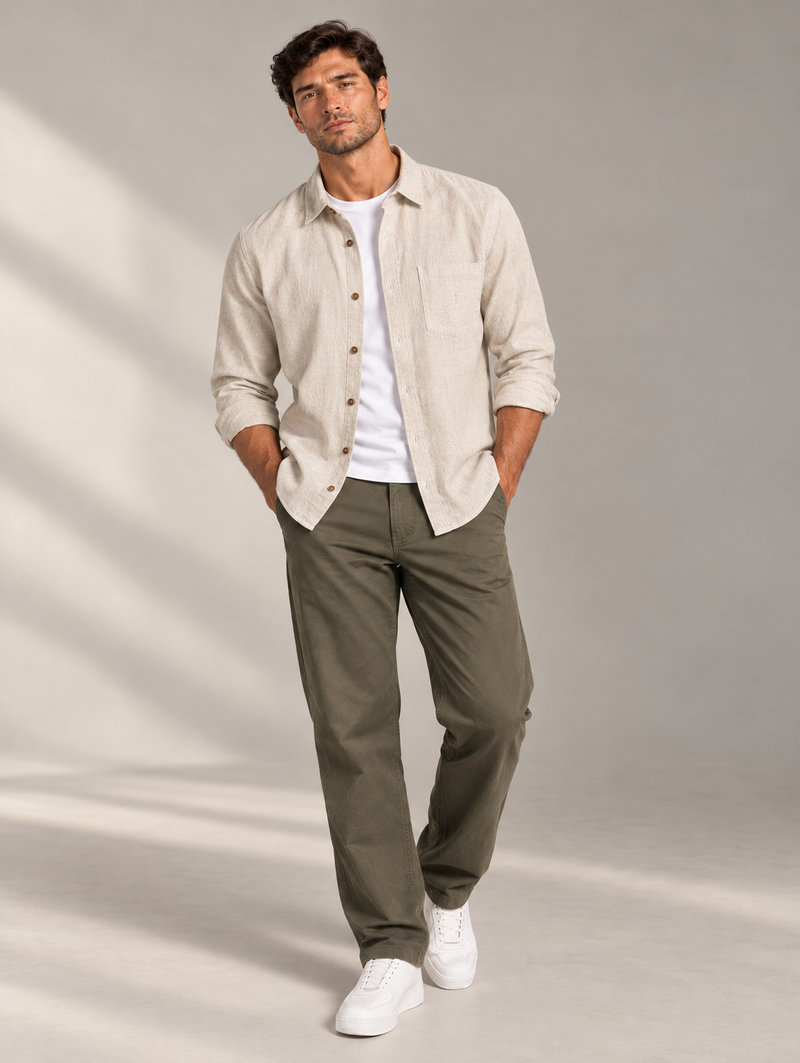 Relaxed Linen-Blend Shirt by Sorelle